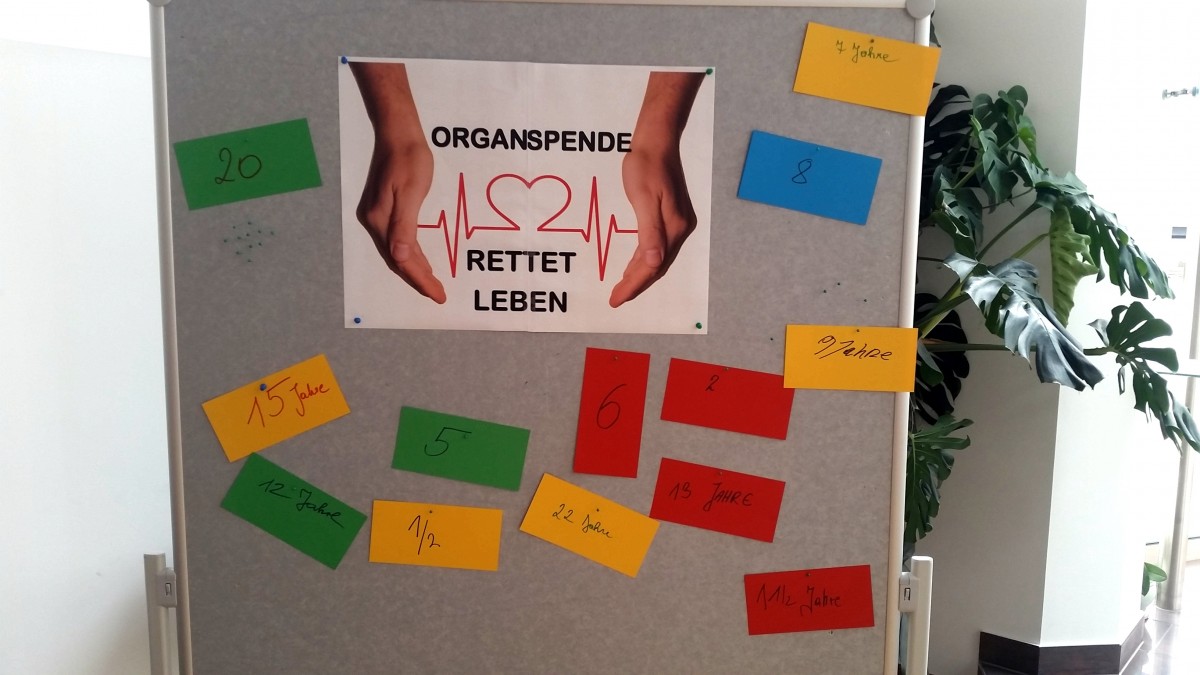 Dankandacht Selbsthilfegruppe ORGAN Transplantierte, Wartende und Angehörige