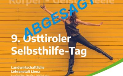 Absage: 9. Osttiroler Selbsthilfetag 28. März 2020